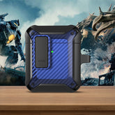 Estuche protector de fibra de carbono Bumblebee a prueba de golpes para auriculares inalámbricos con interruptor, para AirPods 1/2, para AirPods Pro